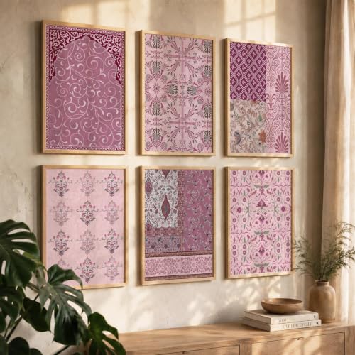 Image of kotart Premium Digital Madhubani Art Paintings with Frame for Home Decor - Framed Wall Painting Living Room Bedroom Office - Decoration - (Pack of 6 Multicolor) (14X20 Inch, B)