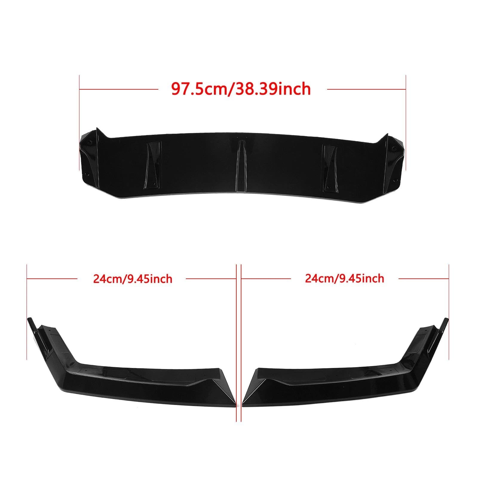Frontali Labbro Paraurti Spoiler Per BMW Serie 7 G70 2024 2025 Diffusore Inferiore Spoiler Paraurti Anteriore Auto Nero Lucido