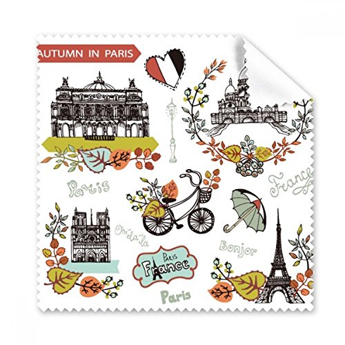 Chiffon de nettoyage Eiffel Paris lunettes et nettoyant écran téléphone portable 5 pcs