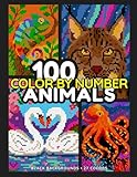 100 Animals Color By Number: A Coloring Book with Pixel Mysteries for Adults and Teens (Serge Whitehill’s Mystery Mosaic Quest)