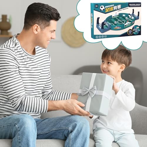 Tischfussball,Mein HERZ Tischfussball Kinder Interaktives TischfußBallspiel,Tischkicker Spielzeug Tischkicker mit 6 Fußbälle Fußball Geschenke für Jungs für Kinder Erwachsene – Bild 8