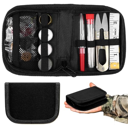 Suncalla Military Survival Sewing Kit Tactical with Buttons Durable Nylon