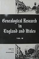 Genealogical Research in England and Wales: Volume 3 B000SDHPKC Book Cover