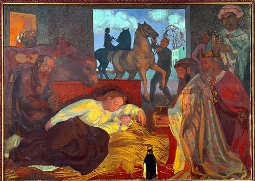 Peinture sur toile L'Adoration des mages Maurice Denis pour habiller un grand mur vide