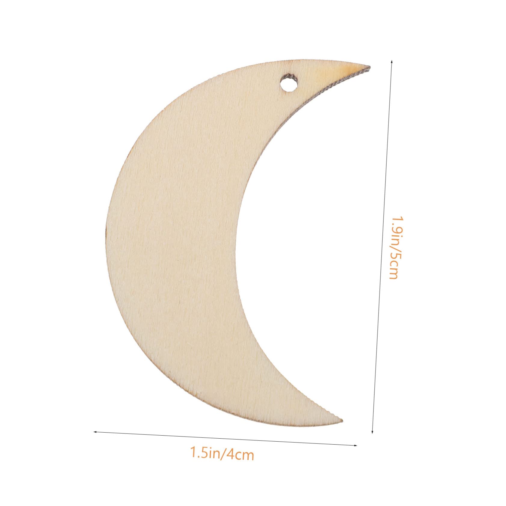 FONDOTIN Enhance Your Model Pcs Basswood Moon Model Material Perfect for and Table Scenery