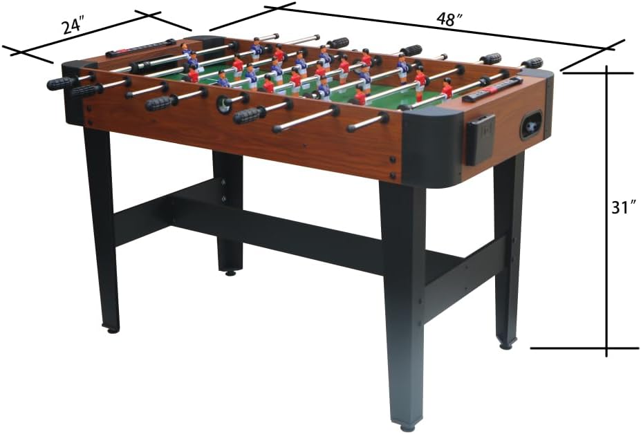 Foosball Table, Table Soccer & Table Football Game for Family Game Playroom Room Entertainment