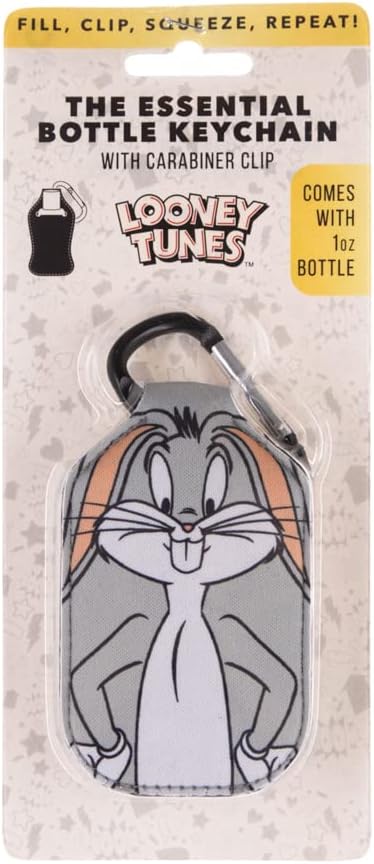 Bioworld Looney Tunes Bugs Bunny Hand Sanitizer Holder Keychain