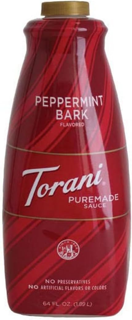 Torani Puremade Peppermint Bark Dessert & Drink Sauce, 64 fl oz