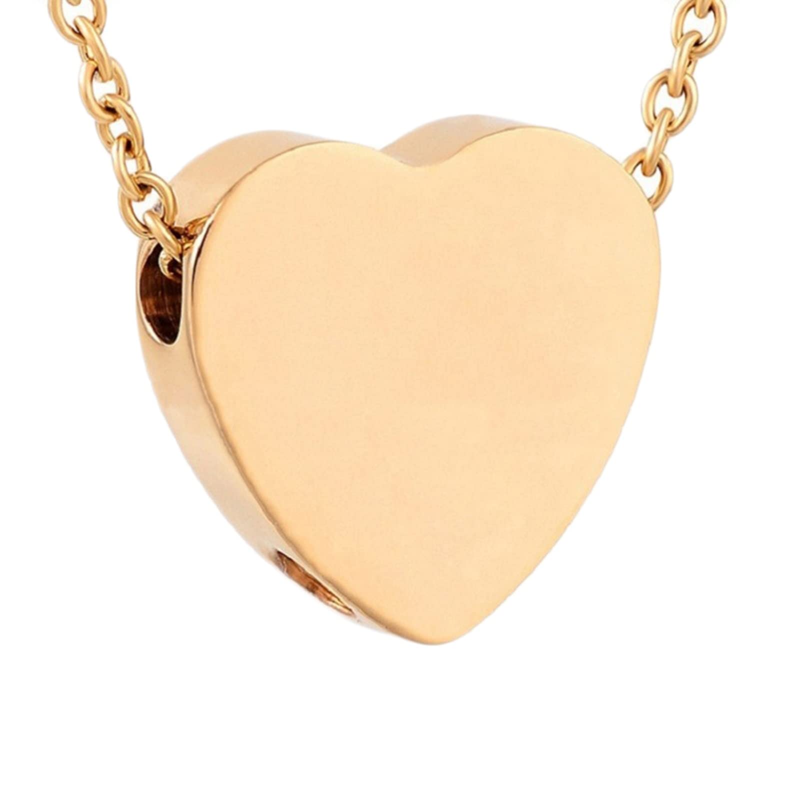 Daesar - Collar Cenizas,Collar Cenizas Acero Inoxidable Collar Cenizas Corazon Collar Cenizas Plata