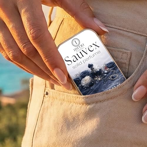 Image of IDITRI EXPORT Solid Perfume |Constant&Sauvex Alcohol Free Wax Perfume Balm, Long Lasting | Pocket Tin 12g, Pack Of 2| Non Greasy Smooth Glide, Travel Friendly Men And Women
