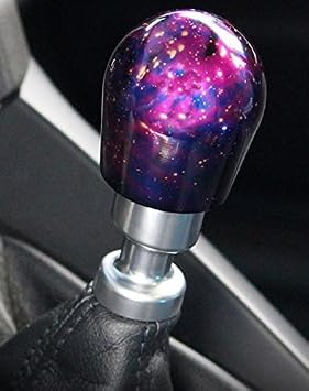 Cosmic Space Shift Knob Compatible with 6 Speed Ford Mustang GT 2015-25, Cosmic Purple