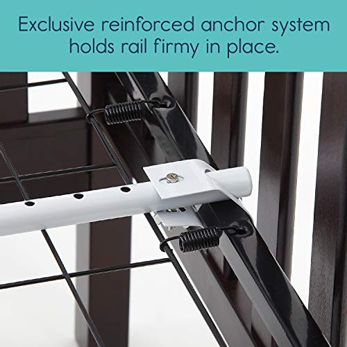 hiccapop Convertible Crib Toddler Bed Rail Guard with Reinforced Anchor Safety