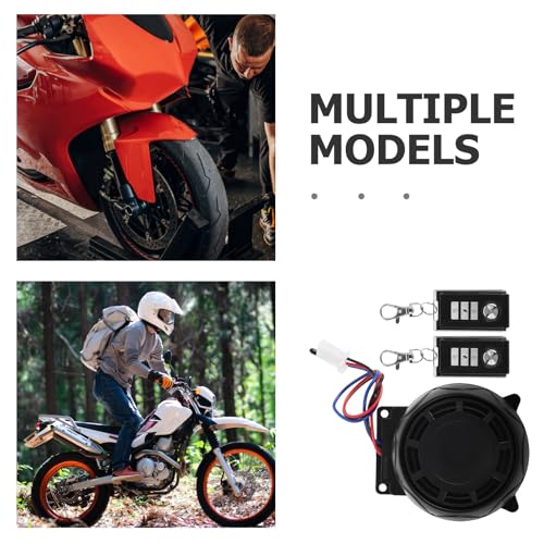 Alarme antivol pour moto Luxshiny avec télécommande métallique compacte