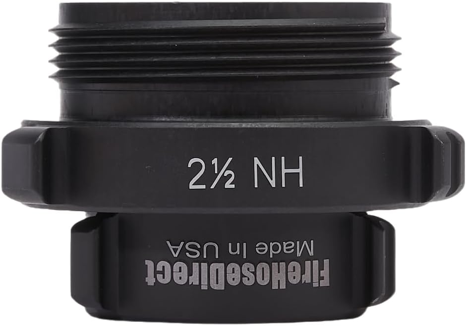 FireHoseDirect Aluminum 1 1/2 inch Swivel Female NH to 2 1/2 inch Male NH Fire Hose Adapter