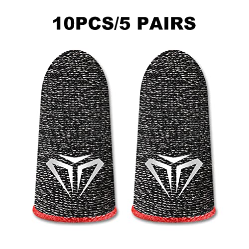 WUIOAUSXN 3 Conjuntos de 10 peças luvas de ponta de dedo para PUBG Gamer à prova de suor antiderrapa