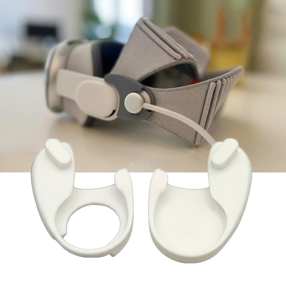 2 adaptadores de correa para la cabeza SoloTop para Vision Pro Modern Solo Knit Top-Strap Adaptadores de correa hebilla accesorios (blanco)