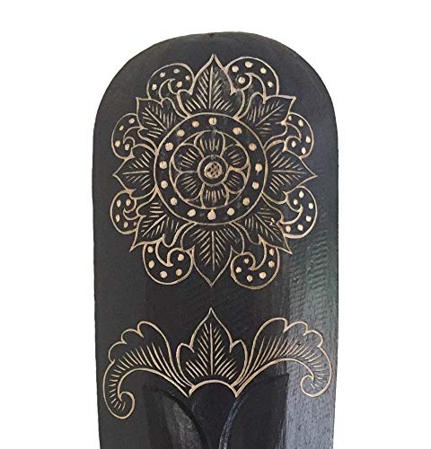 OMA Wood Carved African Wall Decor Mask With Beautiful Hand Painted Designs - Large Size 20