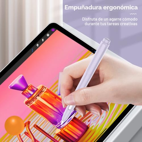Funda para Apple Pencil 2ª Gen de PC duro con clip resistente y doble-tap 5