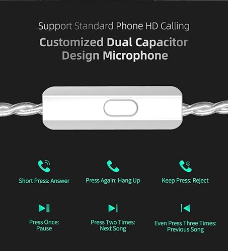 Miniatura 6 de Kinboofi KZ ZSTX - Auriculares intrauditivos, 1BA 1DD HiFi con controlador híbrido, sonido de alta fidelidad, auriculares IEM con cable desmontable