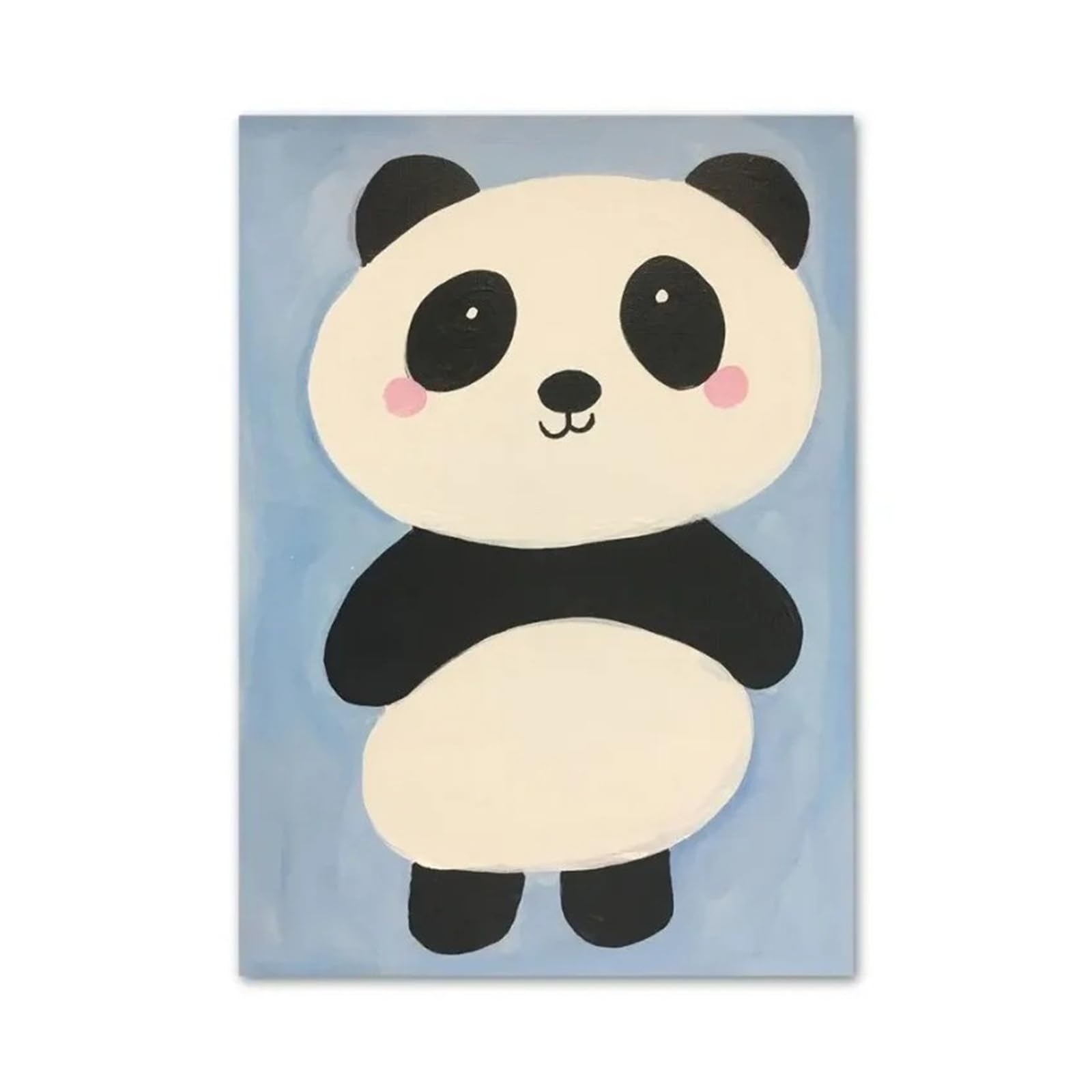 Xenite D Wall Art Canvas Prints Canvas Painting Rabbit Cheetah Bear Panda Peace Pigeon Cute Wall Art Nordic Poster(,40X50cm)