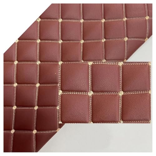 Simili-cuir au mètre marron de 3.0 mm pour sellerie et ameublement