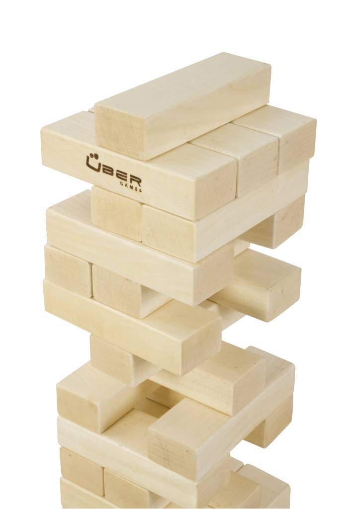 Tour à Bascule Toyfel Riski XXL - 70cm - 54 Blocs Bois - Jeu Familial