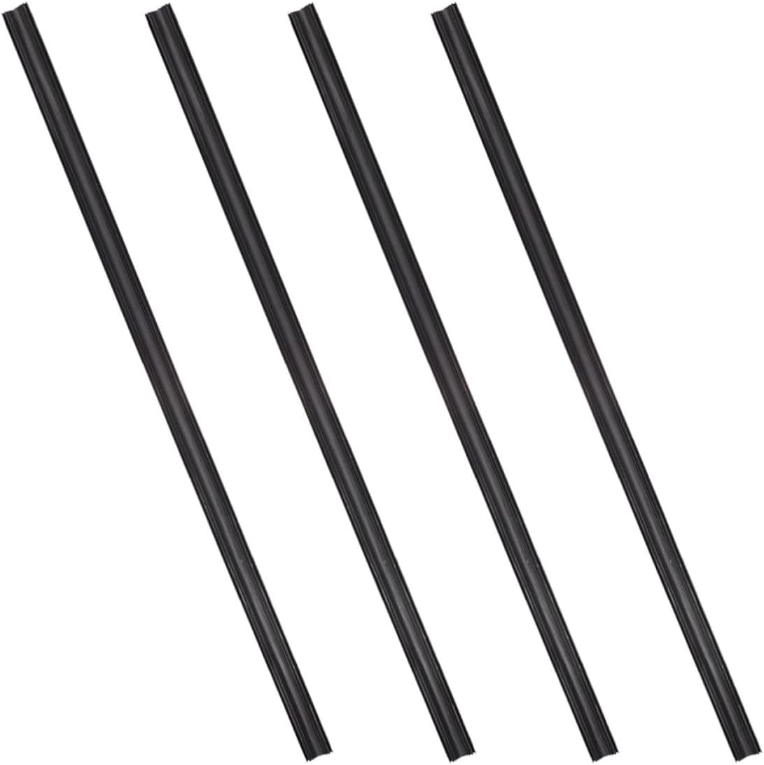 4pcs Black Rubber Windshield Wiper Rubber Refill Strips with Flexibility and Superior Windshield Wiping Performance for Car Replacement
