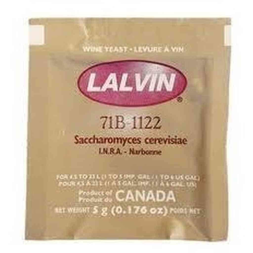 Lalvin Multi 71B-1122 Nouveau Style Wine Yeast 5G Sachet Homebrew Wine Making 4.5L-23L