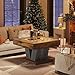 Tribesigns Square Coffee Table, Wood Center Table for Living Room, 31.5