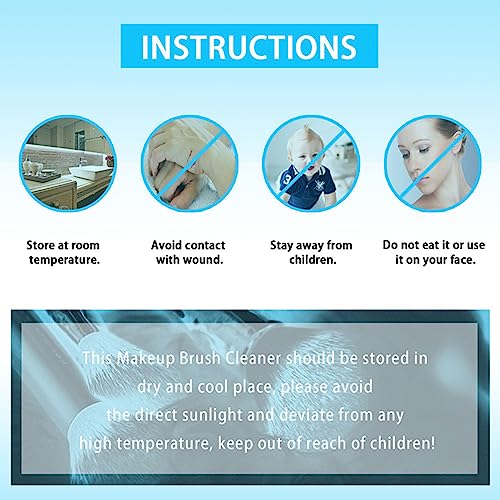 Limpiador de brochas de maquillaje rápido en aerosol, limpiador de brochas de maquillaje, spray de limpieza rápida, spray limpiador de brochas de maquillaje líquido - imagen 3