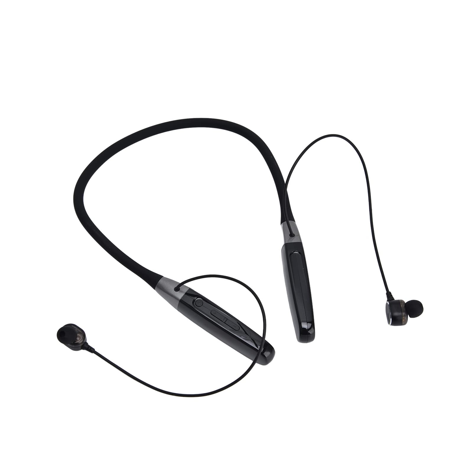 KUIDAMOS Auricolare Wireless da Appendere Al Collo con Display LED e Memoria 32G per Uso sportivo. Design Leggero e Confortevole con Tracolla