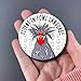 Funny Polish Chicken Fowl Language Pinback Button, Handmade Pet Portrait Gift, 2.25 or 3.5 Inch Available (2.25