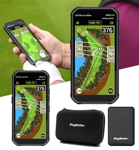 SkyCaddie PRO 5X GPS Handheld Golf Bundle