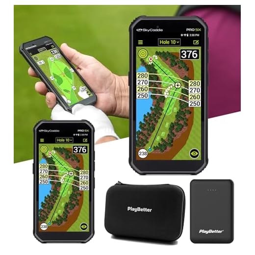 SkyCaddie PRO 5X Golf GPS Power Bundle