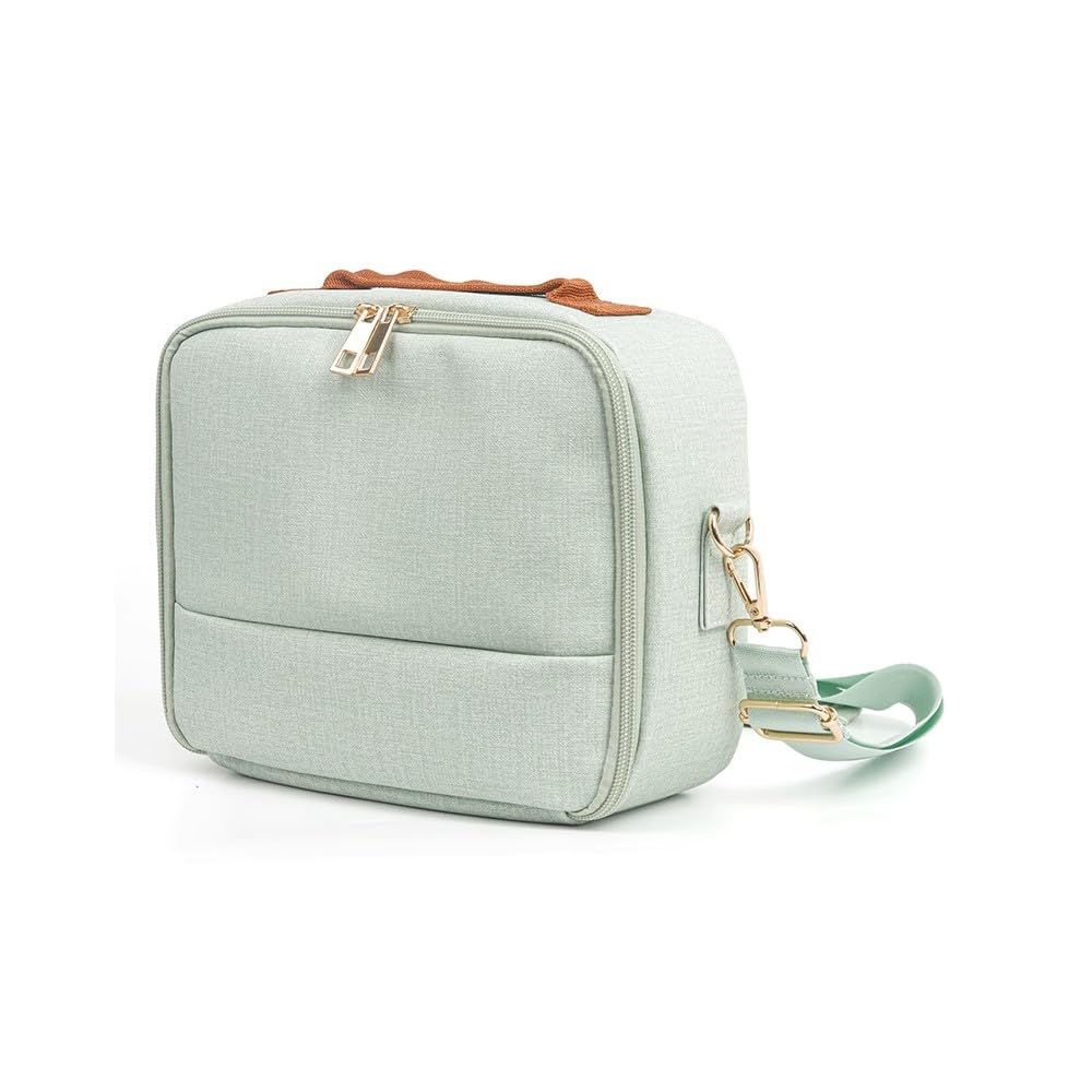 Borsa per fotocamera verde menta con cerniera universale portatile borsa a tracolla per Fujifilm Instax Mini 12 fotocamera a pellicola istantanea