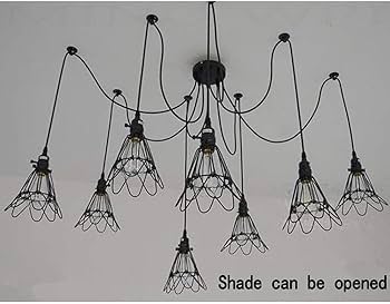 Fashionable V-intage Retro 8-Lights E27 Ceiling Lamp Hanging