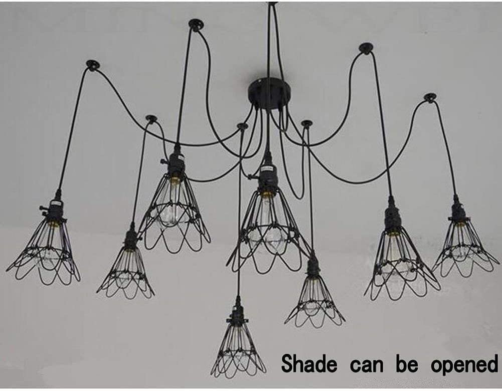 Fashionable V-intage Retro 8-Lights E27 Ceiling Lamp Hanging