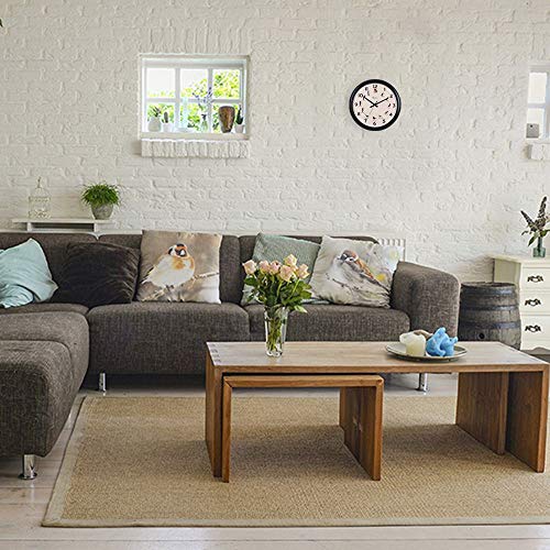 Relógio De Parede Canto Dos Pássaros Herweg Preto 6691-34