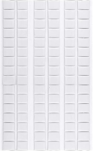 96 Pcs Adhesive Poster Tack Putty, Removable Sticky Poster Putty Non-Toxic Reusable Wall Safe Tack Mounting Putty for Walls Hanging Pictures, Photo, Cleaning, Nail (White)