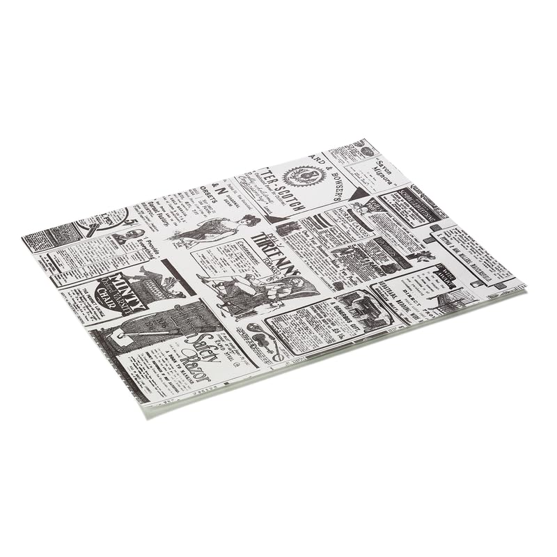 Times White Set di 3000 fogli di carta per hamburger, 28 x 34 cm, 3 set da 1000 pezzi, carta grassa