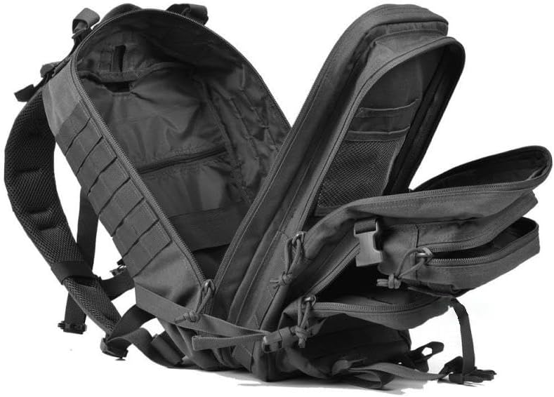 45L Tactical Backpack Military Tactical Bag Pack Army Molle Survival Bags Backpacks (black) - Image 3