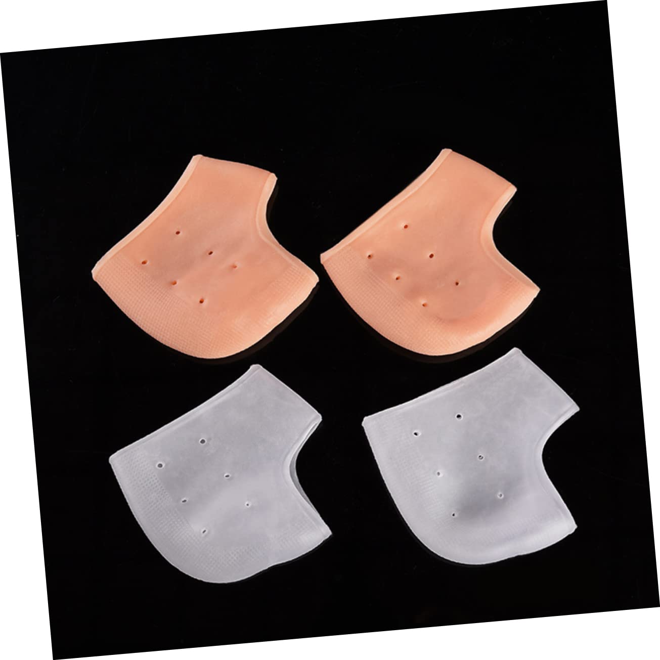 FOYTOKI Protective Heel Socks Silicone Gel Foot Care Socks for Cracked Breathable (1 Pair)