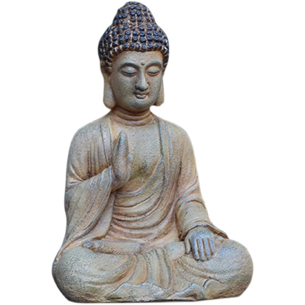 Statue de Bouddha assis décoration jardin extérieur et maison