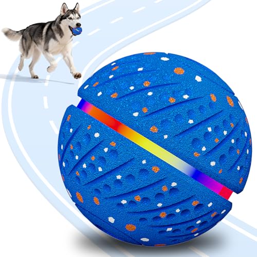 Palla Interattiva Intelligente con Luci Colorate per Cani – 3 Modalità di Gioco, Impermeabile e Ricaricabile – Giocattolo Sicuro e Indistruttibile per Cuccioli e Cani di Taglia Piccola e Media