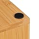 Relaxdays Toilettenpapier Aufbewahrung, 4 Rollen, Bambus, HxBxT: 40,5 x 15 x 15 cm, Reserverollenhalter stehend, Natur