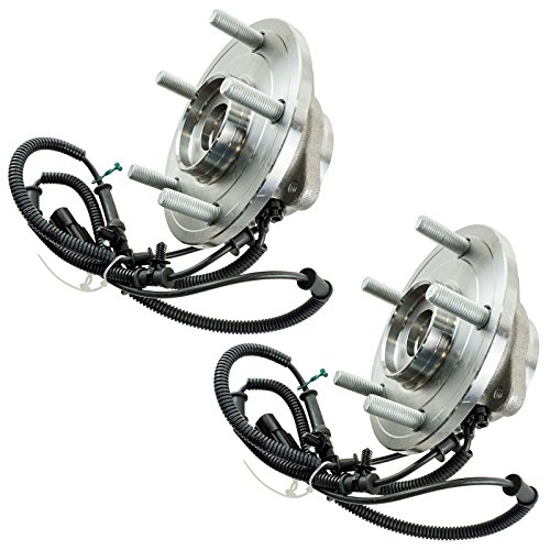 Image of TRQ Rear Driver and Passenger Side Wheel Bearing and Hub Assembly Set 2 Piece Compatible with 2008-2011 Chrysler Town and Country 2008-2011 Dodge Grand Caravan 2009-2011 Volkswagen Routan