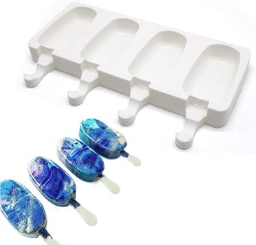 Silicone Ice Cream Mold, Fashion Moose Cake Mold, 4 Holes