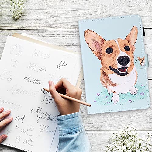 Fancity For Ipad 9Th Generation Case 2021, For Ipad 8Th 7Th Generation Case (2020/2019 Release), 10.2 Inch Pu Leather Case With Pen Holder, Smart Wake Sleep Stand Cover With Card Slot, Corgi #TOP5