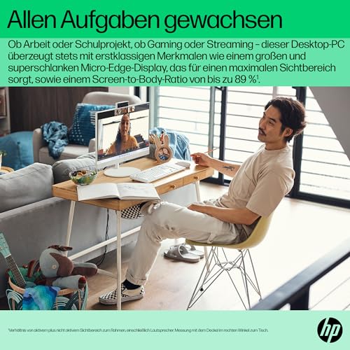 HP 24-cr0255ng 23.8 1920 x 1080 Pixel Intel Core i5 i5-1335U 16GB DDR4-SDRAM 512GB SSD All-in-One All-in-One PC Windows 11 Home