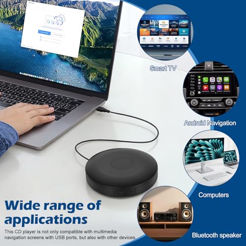 Upgraded External Portable CD Player for Car